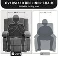thumbnail image 6 of EuKer Electric Lift Chair for Elderly, Extra Wide Lift Recline with Massage and Heat, Gray, 6 of 8