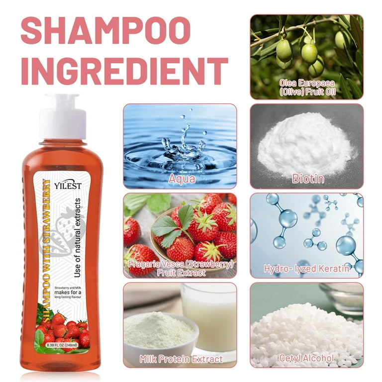 SDJMa Strawberry Shampoo and Conditioner Set, with