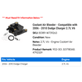 thumbnail image 2 of Coolant Air Bleeder - Compatible with 2006 - 2010 Dodge Charger 2.7L V6 2007 2008 2009, 2 of 3