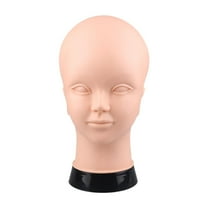 Serenable Bald Mannequin Head Manikin Head PVC Model Professional Model Display Holder for Cap Making Display Hat Headset Salon