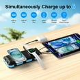thumbnail image 6 of Yelomin 49800mAh Solar Power Bank Portable Charger with Wireless Charger for Apple Watch,iPhone,22.5W Fast Charging Travel Battery Pack with Camping Flashlight,Compatible with All Mobile Phones(Blue), 6 of 10