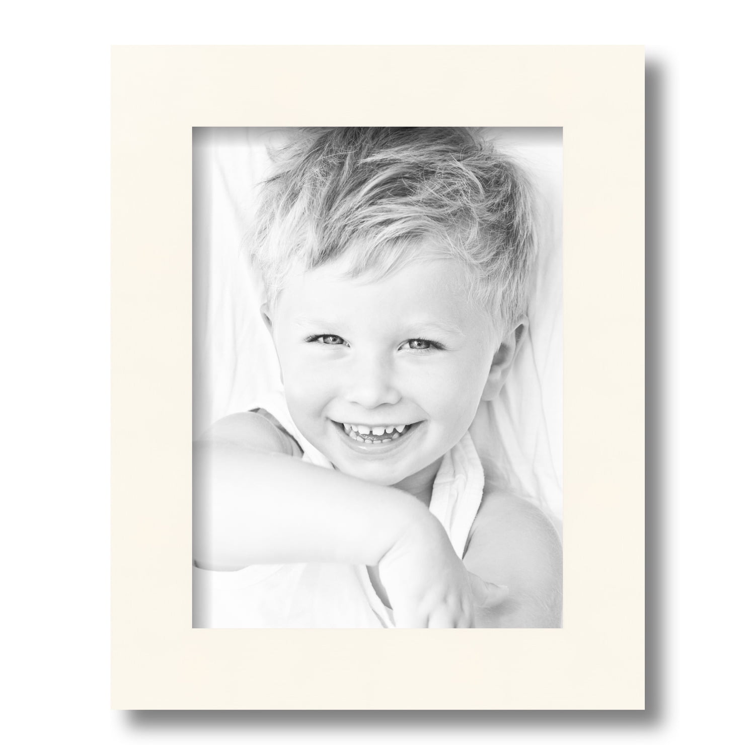 ArtToFrames 9x12 Inch White Picture Frame, This White Wood Poster Frame
