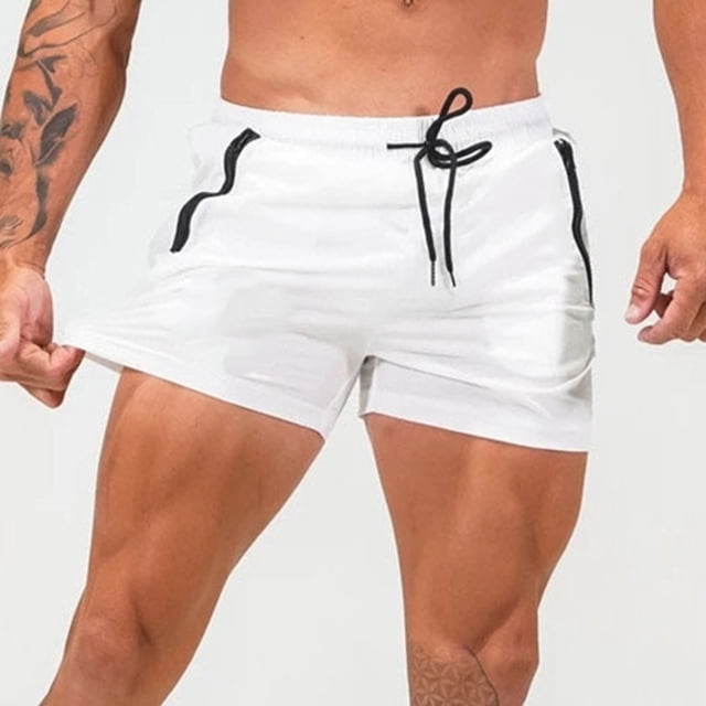 WILLBEST Pantalones Deportivos Cortos para Hombre, Pantalones de Fitness para Hombre, Pantalones Cortos de Entrenamiento para Correr de Secado Rápido y Finos de Verano