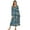 Christmas Lights Blue, variant on Winter Long Nightgowns for Women Christmas Gingerbread Man Candy Print V Neck Long Sleeves Night Gown Soft Comfy Loungewear Plus Size Sleepwear, Small