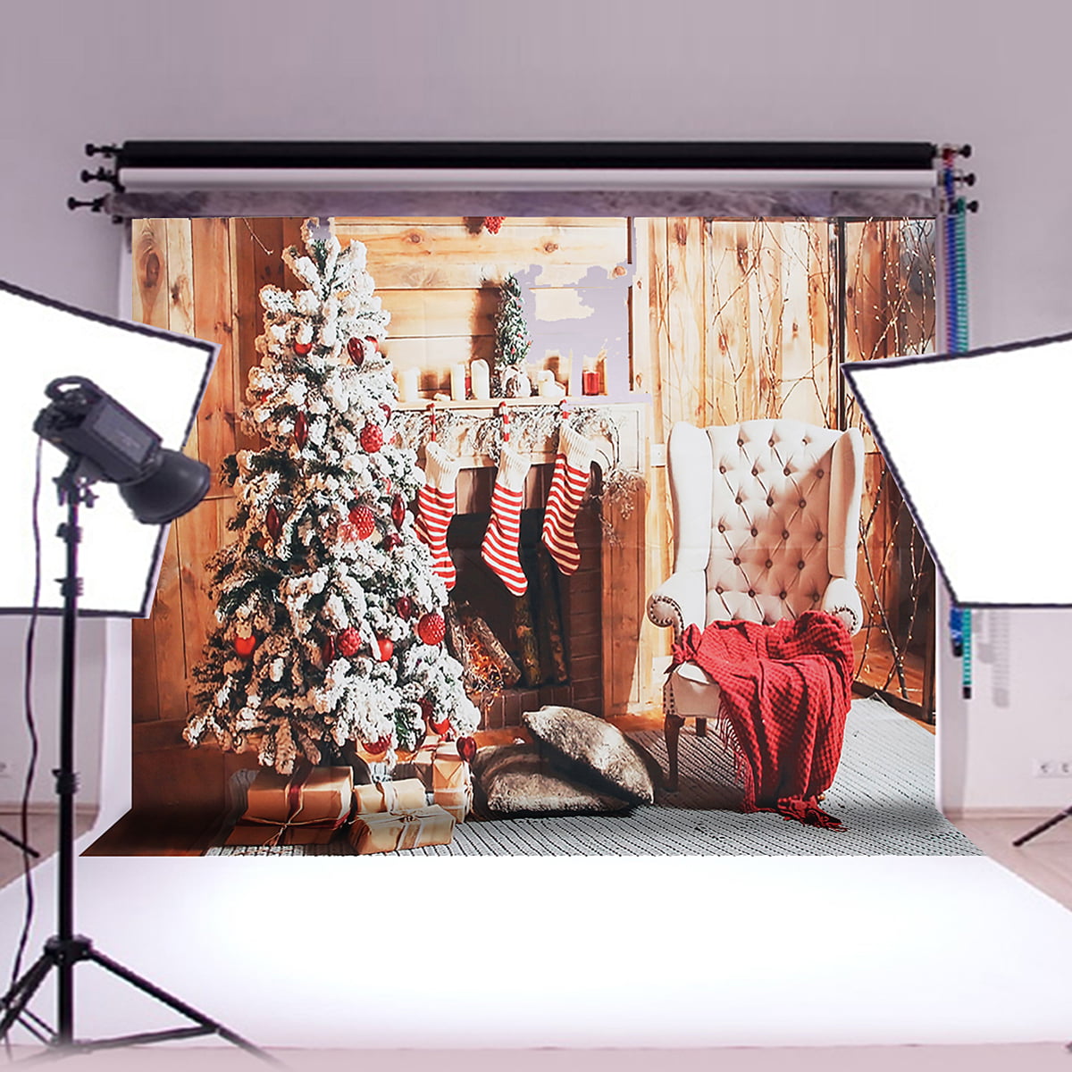 Color : B, Size : 150x210cm Photography Screen Background Christmas Photography Backdrop,Decorations for Children Christmas Background Photo Background Photography Background Cloth