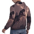 thumbnail image 6 of Sikiie Dinosaur Moonlit Forest Men's Hoodie, Essentials Hoodie, Sweatshirt, Pullover Hooded Sweatshirt for Men-Large, 6 of 7