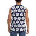 thumbnail image 4 of Balery Cute Sheep With Star Camisetas sin mangas para hombre, absorbe la humedad y protege contra el mal olor.-3X-Large, 4 of 7