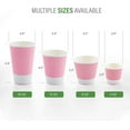 thumbnail image 3 of Restaurantware 4 Ounce Paper Cups, Pack of 25 Ripple Wall Disposable Cups \u2013 Leakproof, Recyclable, Light Pink Insulated Hot Beverage Holders, with Matching Lids Available for Purchase Separately, 3 of 8