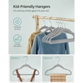 thumbnail image 6 of 50 Pack Baby Hangers Children’s Hangers for Closet with Rose Gold,Non-Slip Hangers,Dove Gray, 6 of 9