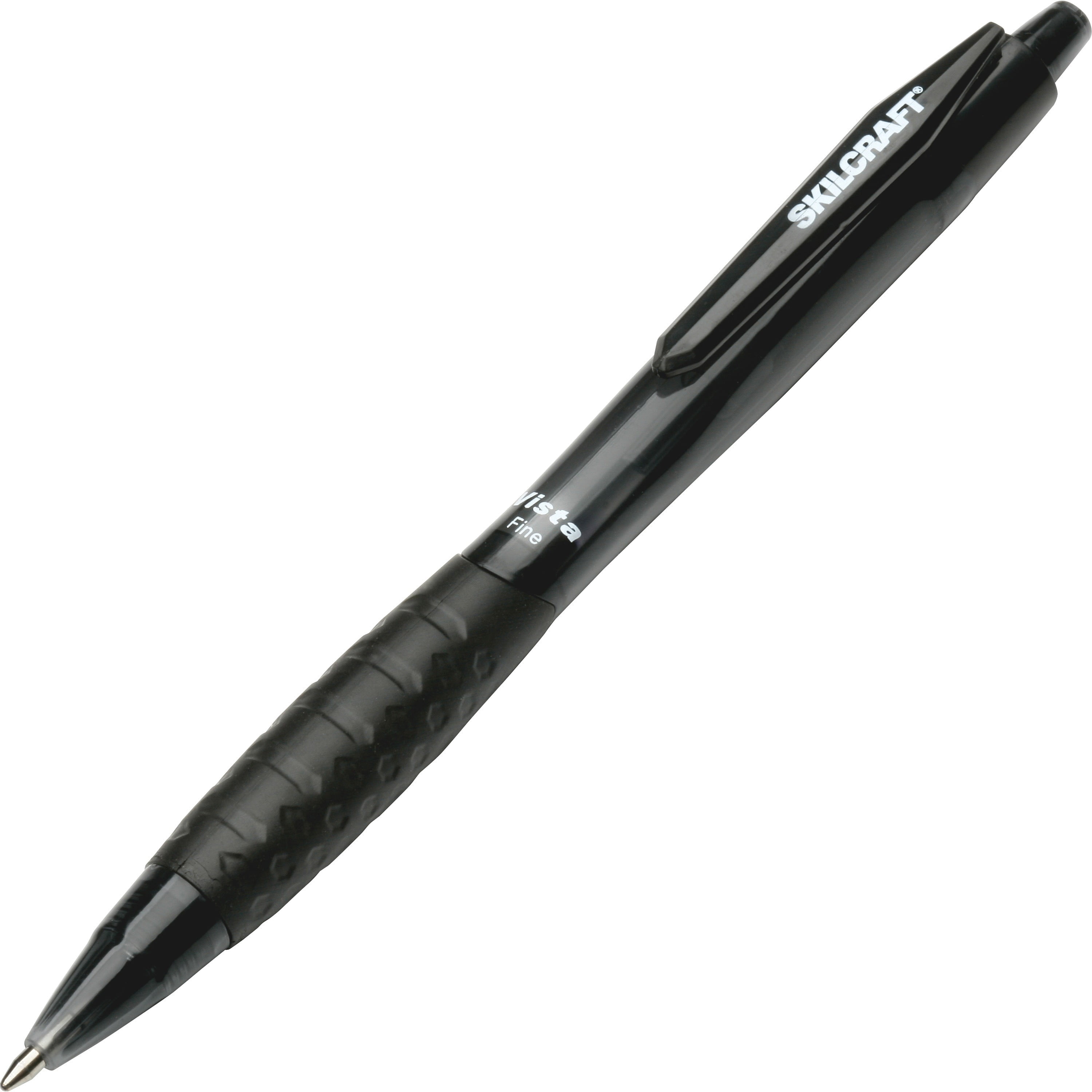 Smoke Frost/Grey Barrel Retractable Pen –Black Ink Lot of 500 Pieces #55851 