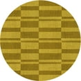 thumbnail image 1 of Ahgly Company Machine Washable Indoor Round Transitional Dark Bisque Brown Area Rugs, 6' Round, 1 of 7