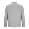 thumbnail image 5 of Miluxas Mens Quarter Zip Pullover Ribbed Sweater Long Sleeve Mock Neck Lightweight Knit Shirt Casual Fall Winter Top Gray, 5 of 6