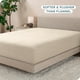 thumbnail image 3 of Sábana ajustable Bare Home de vellón polar Queen color arena, 3 of 5