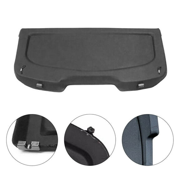 For Ford Fiesta Hatchback 2011-2019 Cargo Board Parcel Cover Rear Trunk Shade Black