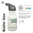 thumbnail image 2 of Klean Kanteen 12 oz Classic Kid's Water Bottle with Flip Seal Sport Cap & Straw - 100% Leakproof Cap - Durable Stainless Steel Material - Lightweight & Easy-Grip - BPA-Free - Dino Skates, 2 of 7