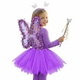 thumbnail image 5 of Rggeeun Toddler Girls Dress With Play Pretend Performance Party Wear Colorful Tutu Dresses Comfort Casual O-Neck Sundress, 5 of 5