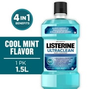 Listerine Ultraclean Antiseptic Gingivitis Mouthwash/Mouth Rinse, Cool Mint, 1.5 L