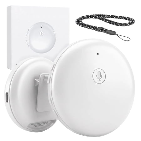 Language Translator Device Pocket AI Translator Portable Voic Translation, 165 Languages Learning, English & Spanish Translation, Wearable Real Time Translator for Business, Office, Travel