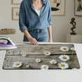 thumbnail image 4 of ZIATUBLES Daisy Wood Grain Print Ironing Pad for Table Top Portable Ironing Mat Blanket Foldable Ironing Board Replacement for Washer Dryer Countertop Travel, 31.5" x 19.6", 4 of 7