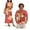 Tropical Red Floral, variant on KUIFORTI Hawaiian Palm Tree Hawaii Matching Couple Outfits His and Hers Summer Outfits Lightweight Loose Swing Sundresses with Soft Fabric Round Neck Fit for Outdoor Picnic