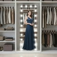 thumbnail image 3 of Spaco 64x21 Inch Hollywood LED Full-Length Mirror, White Frame, Hammer-Resistant, 50,000-Hour Bulbs, Touch Color Temp, Wall-Mount/Free-Standing, 3 of 7
