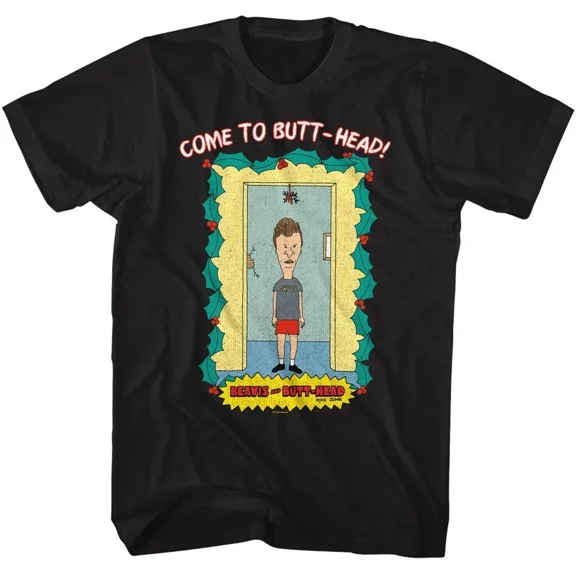 RARE Beavis And Butthead Under Mistletoe TV Shirt