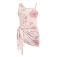 thumbnail image 7 of SEANATIVE 15-16 Year Kid Girl Swimsuit with Mesh Skirt Coverup One Piece Bathing Suit Comfortable Stretch Summer Swimwear with Adjustable Strap, Pink Floral, 7 of 7