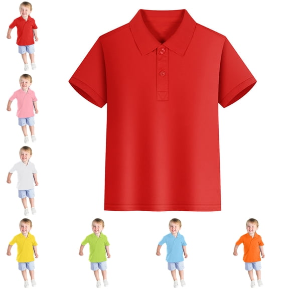 School Uniform for Boys Short Sleeve Tween Boy Polo Casual School Uniform 11-12 Years