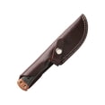 thumbnail image 3 of TOPS Knives Woodcraft Fixed Blade Knife, 8.75in Overall, 4.38in 1095HC Steel Midnight Bronze Blade, Black/Tan Canvas Micarta Handle, Leather Sheath, 3 of 10