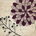 thumbnail image 2 of Kimberly, Allen 26x26 Black Ornate Wood Framed with Double Matting Museum Art Print Titled - Plum Square 2, 2 of 4