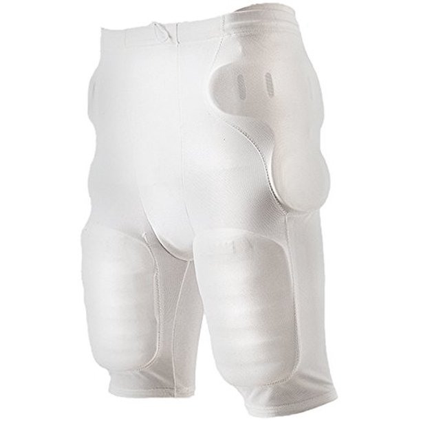 Alleson Athletic Youth Unisex Five Pocket Football Girdles Medium White