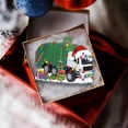 thumbnail image 3 of Puntoco, 1 pieza, adornos navideños, decoración colgante, producto de regalo, camión de bomberos de hierro familiar personalizado, excavadora, colgante de excavadora Puntoco Puntoco-2234, 3 of 8