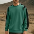 thumbnail image 2 of Riecok Oversized Sweatshirt for Men Crewneck Long Sleeve Basic Pullover Tops Solid Color Baggy Athletic Clothes, 2 of 5