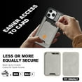 thumbnail image 4 of Compatible with iPhone 17 Pro Wallet Case, Magnetic 2-in-1 Detachable Card Holder, Compatible with MagSafe, Vintage Leather RFID Blocking Flip Kickstand Case for Men Women,Gray, 4 of 10