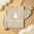 thumbnail image 6 of VKOYWKM Womens HalloweenSweatshirt Cute Spooky Ghost Graphic Sweatshirts Crewneck Long Sleeve Fall Pullover Tops Halloween Party Outfits for Women, 6 of 8