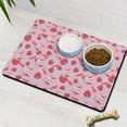 thumbnail image 2 of Strawberry Themed Pet Food Mat - Non-Slip Dog Bowl Mat with Fresh Fruit Design, Highly Absorbent and Easy to Clean, 2 of 2