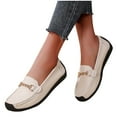 thumbnail image 4 of Wensltd Casual Penny Loafers for Women Versatile Soft Sole Women Dressy Shoes Comfortable Flat Loafers, 4 of 5