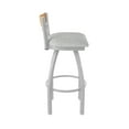 thumbnail image 4 of 881 Revelle 36" Swivel Extra Tall Bar Stool with Anodized Nickel Finish, Medium Back and Graph Alpine Seat, 4 of 5