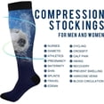 thumbnail image 4 of GZHJMY Cool Football Compression Socks for Women Men, Knee High Stockings for Athletic Sports,Running,Travel (20-30mmHg), 4 of 7