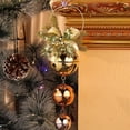 thumbnail image 3 of Adornos colgantes navideños, colgadores de puerta con cascabel, campana colgante para puerta navideña con pajarita de cinta, 3 of 5
