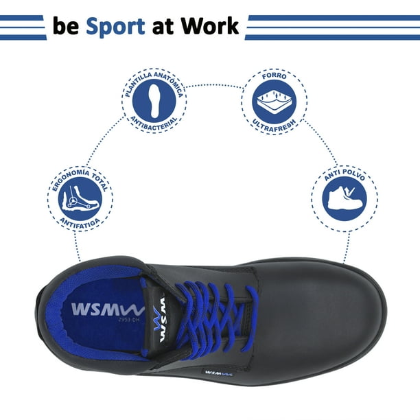 Zapato de Seguridad WSM, Ergonómico y Con casquillo de