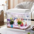 thumbnail image 3 of Artificial Fish  Flower, Safe Glowing 2pcs Colorful Aquarium Fake Flower  For Balcony For Hotel, 3 of 8