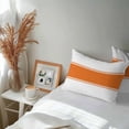 thumbnail image 6 of Lumbar Pillow Covers 20x12 Inch Set of 2, Orange Solid Color Texture Waterproof Outdoor Pillow Covers, Simple Orange Stripes Decorative Cushion Pillowcases for Couch, Sofa, Bed, Garden, Patio, 6 of 9