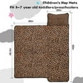 thumbnail image 5 of Brown and Black Leopard Print Toddler Nap Mats for Kids Preschool,Sleeping Mat Bag or Kids,Toddler Sleeping Bag,Toddler Nap Mat or Daycare, 5 of 6