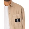 thumbnail image 4 of Calvin Klein Jeans Utility Overshirt, Beige, 4 of 6