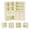 Beige, variant on Dollhouse Miniature Furniture Set 4PCS Wooden Cabinet Cupboard 1:12 Dollhouse Various Styles Decoration DIY Freely Combinable Furniture Kit Kitchen Bedroom Living Room Display Ornaments (Wood)