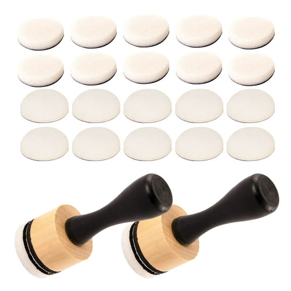 Sponge Brush Paint Sponges for Painting Ink Blending Brushes Stamper Tool Round School Suppplies Rubber Wood