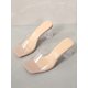 thumbnail image 3 of Women Clear Strap Chunky Heeled Mule Sandals, Fashion Summer Heeled Sandals, 3 of 3