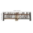 thumbnail image 2 of DECORNIJIA 1Pcs Mini Bamboo Fence Handcrafted for Garden Enthusiasts 13.44X3.97X0.75In, 2 of 6