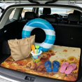 thumbnail image 2 of COEQINE Universal Boot Liner for Dogs Cats, All Season Washable Cargo Cover Heavy Duty Rear Trunk Mat Fall Decor for SUV Sedan Truck, 29" x 39", Fall Highland Cow Pumpkin Sunflower, 2 of 7